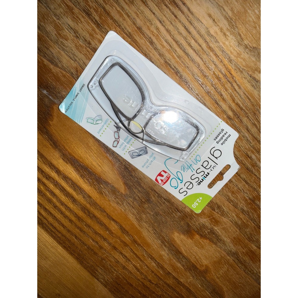 So-mine Glasses on the Go Mobile Reading Glasses +2.50 Strength Gray SM033 NEW - Picture 2 of 4